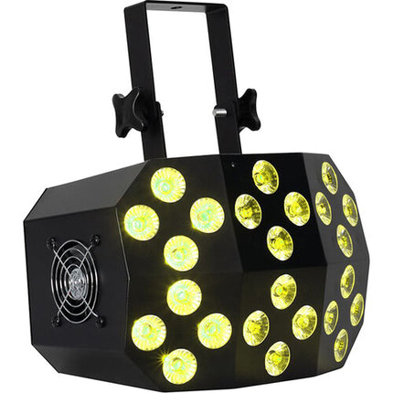 Eliminator Lighting Mega Wash Luz LED RGBWA+UV 24x10W 25° DMX