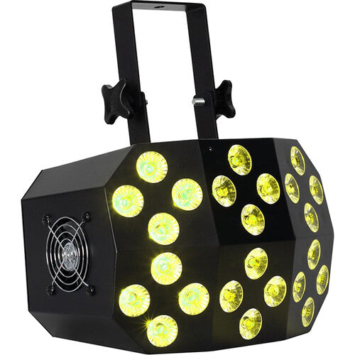 Eliminator Lighting Mega Wash Luz LED RGBWA+UV 24x10W 25° DMX