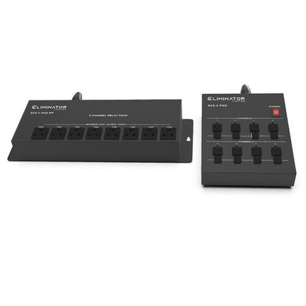 Eliminator Lighting SC8 II Sistema Analógico Controlador de Iluminación 8 Canales 25ft Cable DMX
