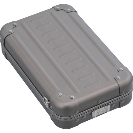 Aleon Vertical Estuche Cruzado de Aluminio con Correa y 3 Bolsillos