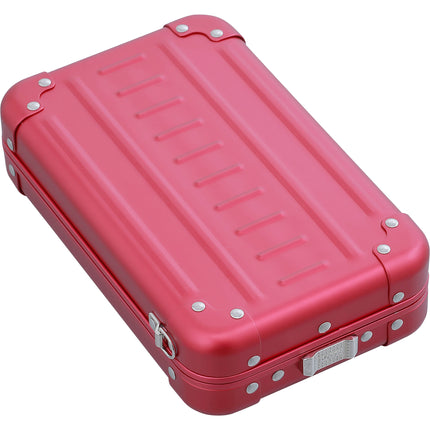 Aleon Estuche Cruzado Vertical de Aluminio para Cámara Tablet y Teléfono con Correa para Hombro Ruby