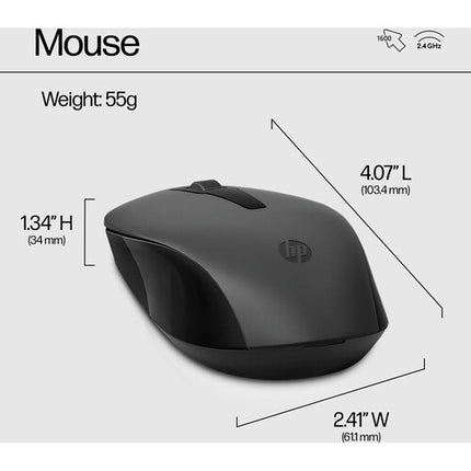 HP 330 Combo Teclado Completo y Mouse Óptico Inalámbrico 2.4 GHz