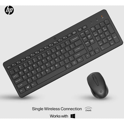 HP 330 Combo Teclado Completo y Mouse Óptico Inalámbrico 2.4 GHz