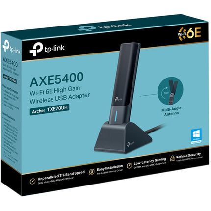 TP-Link Archer TXE70UH Adaptador USB Wi-Fi 6E Tri Banda 5378 Mb/s