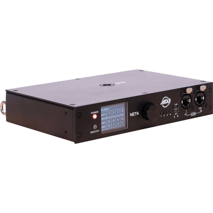 American DJ NET 4 Node DMX sobre Ethernet 4 puertos 4 XLR 1.7" LCD