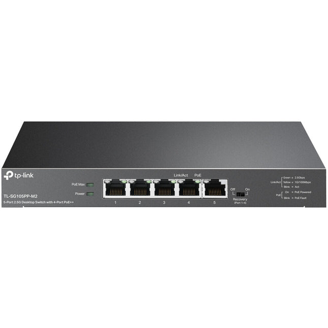 TP-Link TL-SG105PP-M2 Switch de Red No Gestionado 5 Puertos 2.5G 4 PoE++ 123W