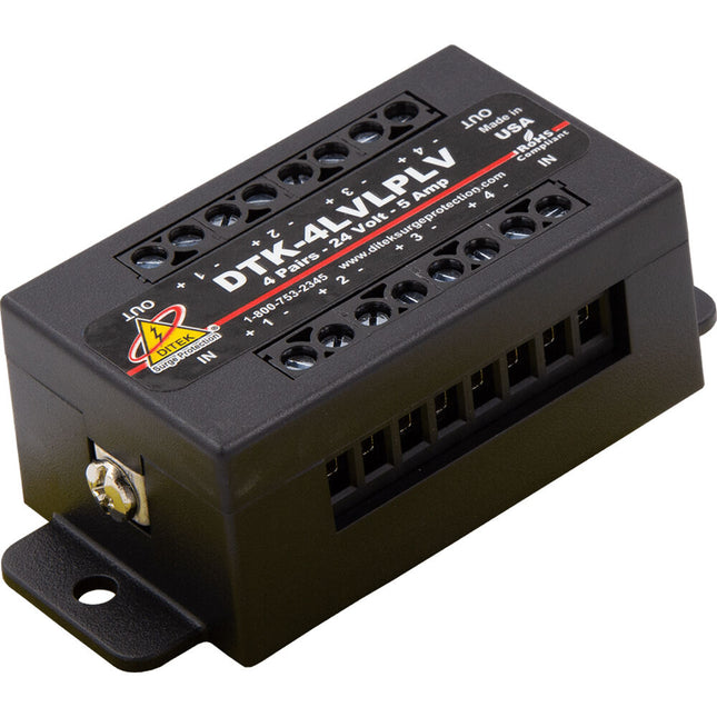 DITEK DTK-2LVLPLV Protector de Sobretensión Baja Tensión 24V 39V Montaje en Riel DIN