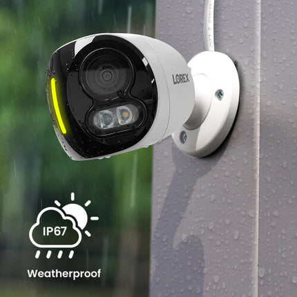 Lorex Halo Series H20 E871AB Cámara Exterior Red 4K 2x5MP 180° Panorámica