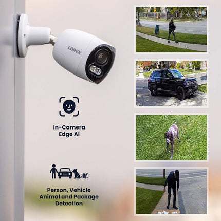 Lorex Halo Series H20 E871AB Cámara Exterior Red 4K 2x5MP 180° Panorámica