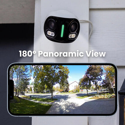 Lorex Halo Series H20 E871AB Cámara Exterior Red 4K 2x5MP 180° Panorámica