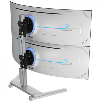 Atdec Soporte Vertical Pesado para 2 Monitores 24-55" Plata