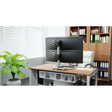 Atdec Soporte Vertical Pesado para 2 Monitores 24-55" Plata