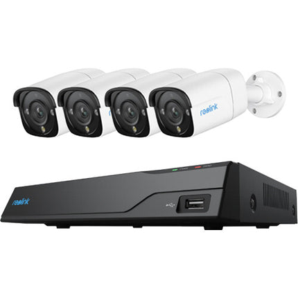 Reolink NVS8-12MB4 NVR de 8 Canales 12MP con 2TB HDD y 4 Cámaras IP67