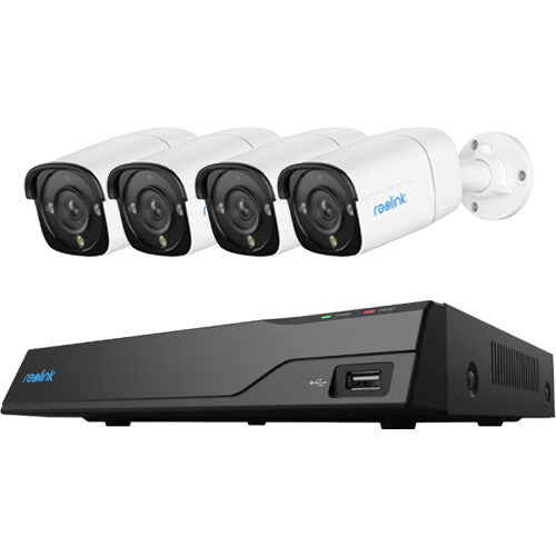 Reolink NVS8-12MB4 NVR de 8 Canales 12MP con 2TB HDD y 4 Cámaras IP67