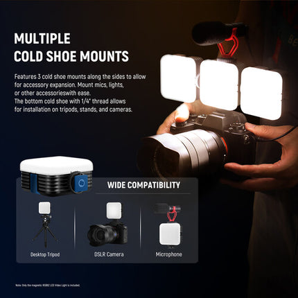 Neewer RGB62 Panel LED RGB Magnético Luz 200 Lux Batería Integrada