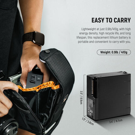 Neewer Battery Pack para Flash Q4 TTL Capacidad 2800mAh 400 Destellos