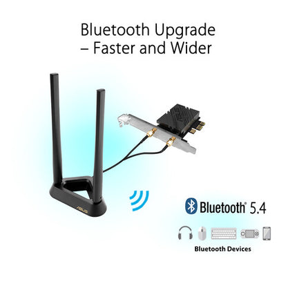 ASUS PCE-BE92BT Adaptador PCIe Wi-Fi 7 Tri Banda 9334 Mb/s Base Magnética