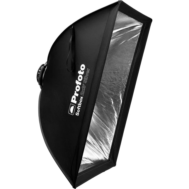 Profoto Rectangular Softbox 2x3 Pies Difusor 1-Stop Interior Plateado