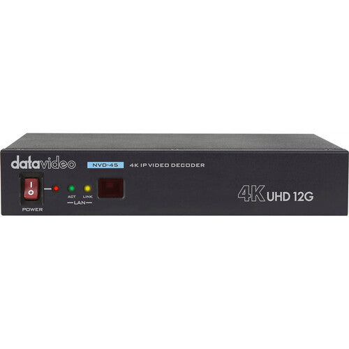 Datavideo NVD-45 decodificador IP de video 4K UHD 60p con salida 12G-SDI