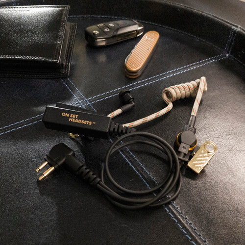 ON SET HEADSETS Shorty Elite Series Auriculares para Motorola 10" Kevlar