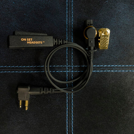 ON SET HEADSETS Shorty Elite Series Auriculares para Motorola 10" Kevlar