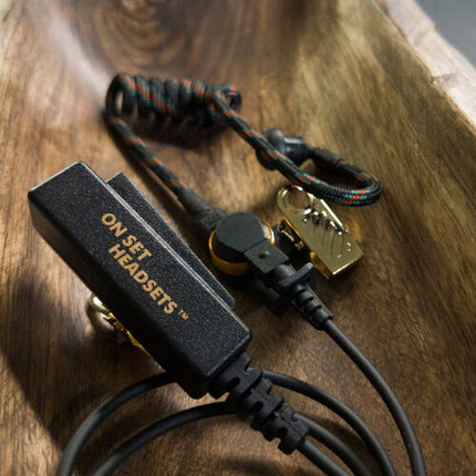 ON SET HEADSETS Shorty Elite Series Auriculares para Motorola 10" Kevlar