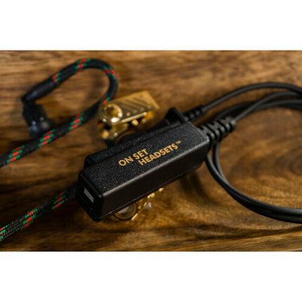 ON SET HEADSETS Shorty Elite Series Auriculares para Motorola 10" Kevlar