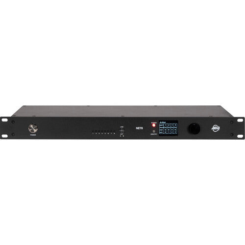 American DJ NET 8 Nodo DMX sobre Ethernet 8 Puertos Pantalla LCD 1.7" Rack 19"