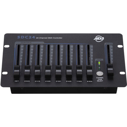 ADJ SDC24 Basic Controlador DMX 24 Canales 8 Faders 9V DC