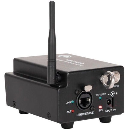 ADJ Wi-Fi NET 2 Nodo Inalámbrico DMX 2 Salidas XLR 5 Pines PoE