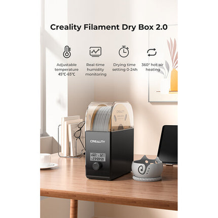 Creality Filament Dry Box 2.0 Caja para Secado de Filamento 1.75 y 2.85 mm con Control de Humedad