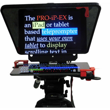 Telmax PRO-IP-EX Teleprompter Universal para Tablets y Smartphones hasta 115" con Vidrio Beamsplitter 8x12"