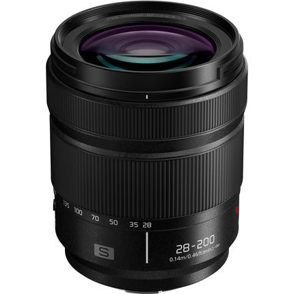 Panasonic LUMIX S 28-200mm f4-7.1 MACRO O.I.S. Lente con estabilizador y enfoque mínimo 5.5 pulgadas