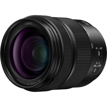 Panasonic LUMIX S 28-200mm f4-7.1 MACRO O.I.S. Lente Full Frame con Filtro UV 67mm