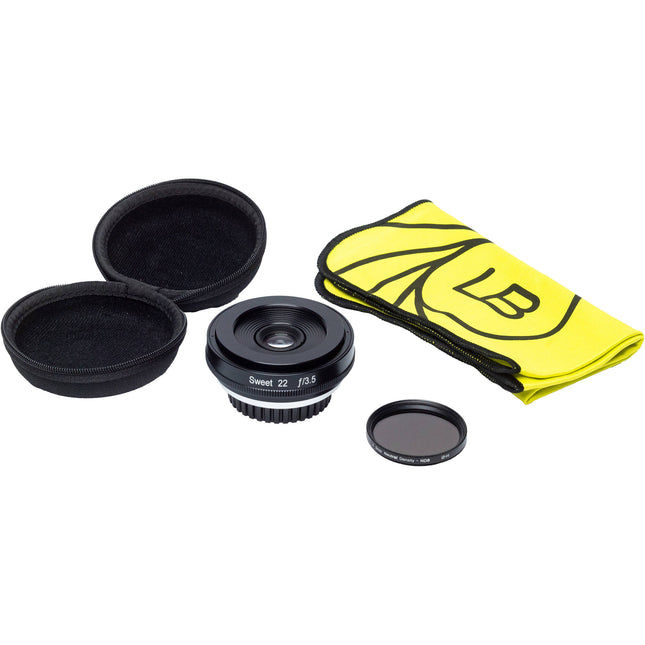 Lensbaby Sweet 22 Kit de lente Sony E Full Frame f3.5 33mm con filtro ND