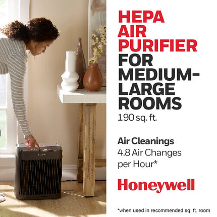 Honeywell HPA5100B InSight Purificador de Aire HEPA para habitaciones hasta 18 m²