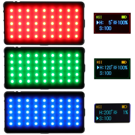 Genaray RGB-6X3S Panel LED RGB con Trípode de Mesa 354 Lux 5.9x3.1"