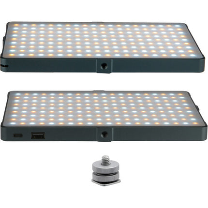 Genaray RGB-8X5M Panel LED RGB con Tripode Mesa 577 Lux 7.9x4.8 pulgadas
