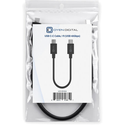 Oyen Digital Cable USB-C USB4 1' 40 Gb/s 240W para video 8K
