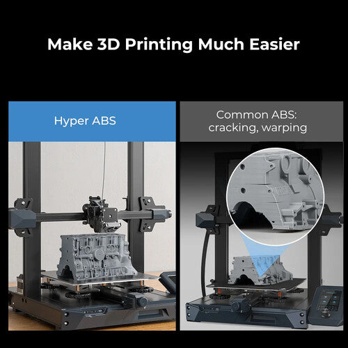 Creality Hyper Series Filamento ABS 1kg Negro Diámetro 1.75mm Resistente 176°F