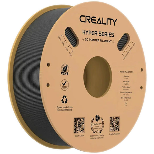 Creality Hyper Series filamento PLA para impresión 3D 1kg 1.75mm negro