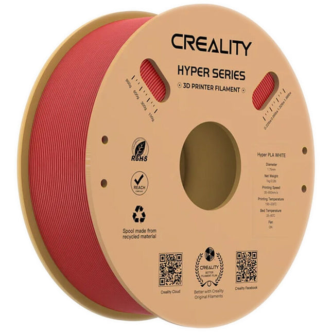 Creality Hyper Series Filamento PLA para Impresión 3D 1.75mm 1kg Rojo
