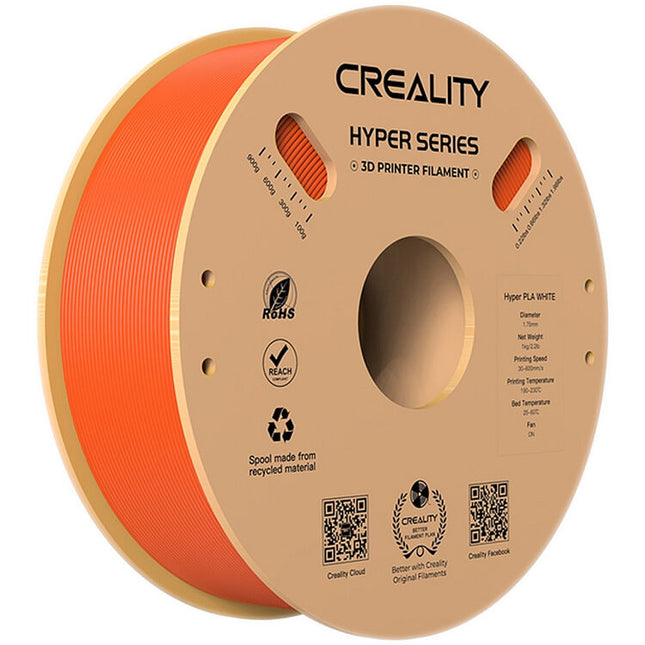 Creality Hyper Series Filamento PLA para Impresión 3D 1kg 1.75mm Naranja