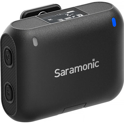 Saramonic Blink 500 B2+ Sistema de micrófono inalámbrico clip-on para 2 personas con 16h receptor 20h transmisores y estuche de carga