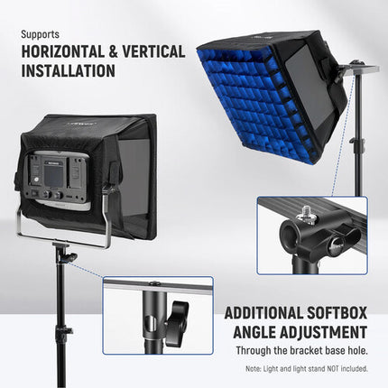 Neewer Softbox Difusor con Rejilla 30x32 cm para Panel LED RGB660 PRO