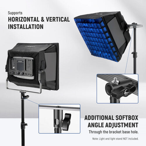 Neewer Softbox Difusor con Rejilla 30x32 cm para Panel LED RGB660 PRO