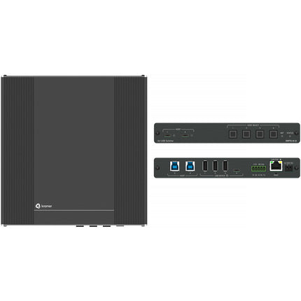 Kramer SWT3-41-U Switch USB 4x1 con 2 USB-C 2 USB-B y PoE