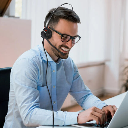 RVP+ Auriculares Mono USB-A con Micrófono Cancelación de Ruido y Control Remoto Integrado