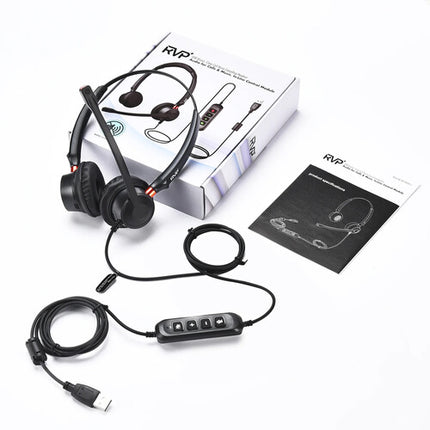 RVP+ Auriculares Estéreo Con Micrófono 330° USB-A Con Control Inline