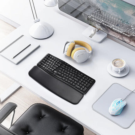 RVP+ Teclado Ergonómico Inalámbrico Dividido 102 Teclas 2.4 GHz Negro